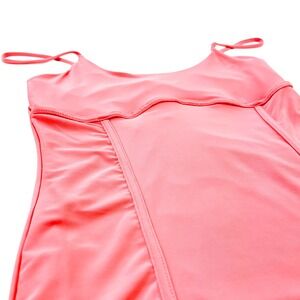NEW 21 Saints Womens Small Mini Dress Pink Bodycon Spaghetti Strap Seam Coquette
